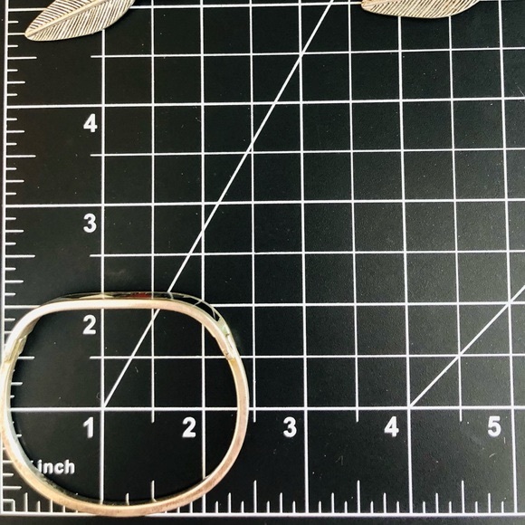 Vintage Southwestern Feather Lariat & Abalone Inlay Bracelet - Picture 8 of 12